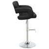 Kasari Black 29 Inch Adjustable Bar Stool