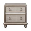 Ameni Metallic Platinum 2pc Bedroom Set with King Bed