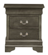 Ghungur Gray 2pc Bedroom Set with Full Bookcase Storage Bed