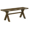 Bhadagaon Dining Knotty Nutmeg X Legs Bench