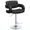 Kasari Black 29 Inch Adjustable Bar Stool