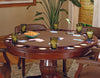 Mangnoor Cherry Navy Brown Top 5pc Dining Game Table Set