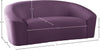 Chichvad Purple Velvet Loveseat