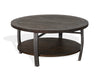 Alas Dark Brown Wood 3pc Coffee Table Set