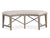 Kherivade Grey Upholstered Curved Bench