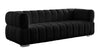 Masewadi Black Velvet 2pc Living Room Set