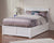 Nexus White King Platform Bed with Footboard and Twin XL Trundle