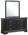 Ghungur Black 4pc Bedroom Set With Twin Panel Bed