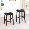 Kasabawalwe 2 Black Faux Leather Counter Height Stools