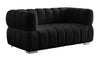 Masewadi Black Velvet 2pc Living Room Set