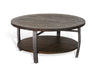 Alas Dark Brown Wood 3pc Coffee Table Set