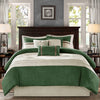 Akurle Green Cal King 7pc Comforter Set