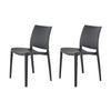 Bubnal 4 Dark Grey Stackable Dining Chairs