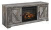 Kurkunde TV Stand With Fireplace Insert Infrared