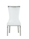 Ainwadi 2 White Curved Back Side Chairs