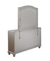 Ameni Metallic Platinum Wood Mirror
