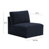 Jotewadi Navy Armless Chair