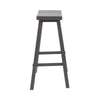 Kaurwadi Gray 24 Inch Sawhorse Counter Stool