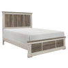 Kaulav Gray White King Bed