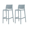 Bubnal 2 Baby Blue Stackable Bar Stools