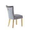 Chimane 2 Gray Gold Leg Dining Chairs