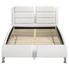 White 2pc King Platform Bedroom Set