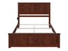 Kolindre Walnut Queen Bed with Matching Foot Board