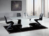 White Black 5pc Dining Room Set