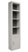 Khebavade White 6pc Library Wall with Ladder