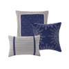 Akurle Blue Queen 7pc Comforter Set