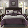 Akurle Purple Cal King 7pc Comforter Set