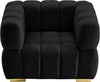 Masewadi Black Velvet Chair