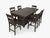 Canopy Barnwood Brown 72 Inch 7pc Counter Height Set