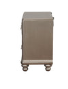 Ameni Metallic Platinum 2 Drawers Night Stand
