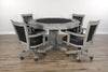 Kale Grey 5pc Game Dining Table Set