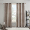 Karanje Brown Fleece Lining Curtain Panel - 50 x 84