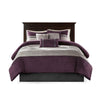 Akurle Purple Queen 7pc Comforter Set