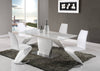 White Z Shape Design 5pc Dining Room Set