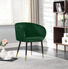 Navaraswadi Green Velvet Dining Chair