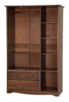 Mani Mocha Wardrobe with 5 Shelves