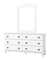 Panutre White 6 Drawer Double Dresser