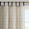 Karanje Natural Plaid Curtain Panel with Fleece Lining - 50 x 84