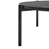 Ghosarwad Black Ruond Outdoor Patio Coffee Table