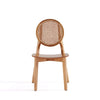 Hirawade 4 Nature Cane Round Dining Chairs