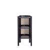 Hirawade 2 Black Nature Cane End Tables