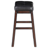 Kasabawalwe 2 Black Faux Leather Counter Height Stools