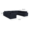 Jotewadi Navy Modular Large U Sectional