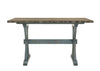 Majnal Light Blue Rustic Counter Dining Table
