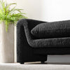 Jarali Black Fabric Cushion Bench