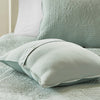 Gotewadi Seafoam King Cal King 3pc Reversible Scalloped Edge Quilt Set